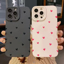 Black Love Heart Case - Durable Shockproof Cover
