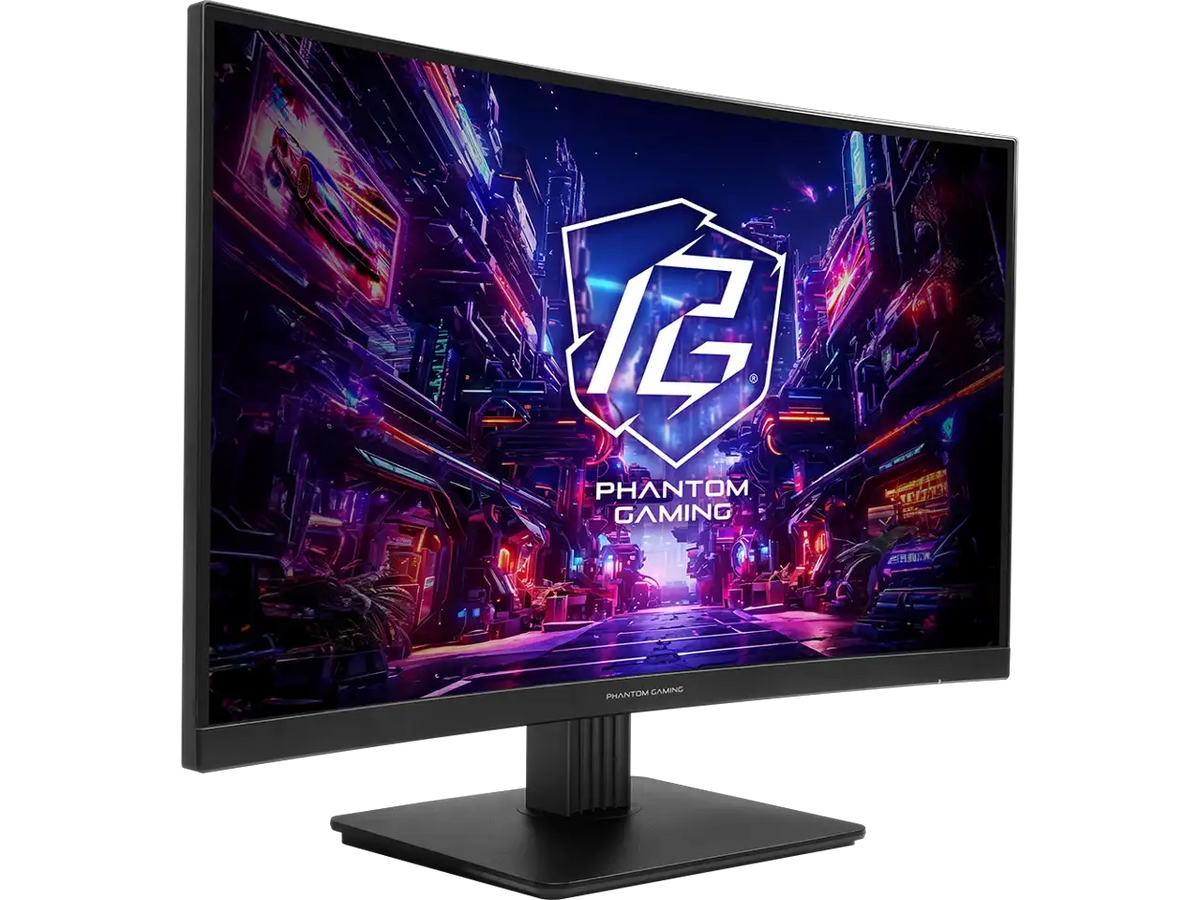 ASRock Phantom Gaming 27" QHD 2K 1440P 180Hz WITH AMD FreeSync Premium 95% DCI-P3 Curved Gaming Computer Monitor PG27QRT1B