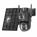 Dual Lens Solar Security Camera for Home