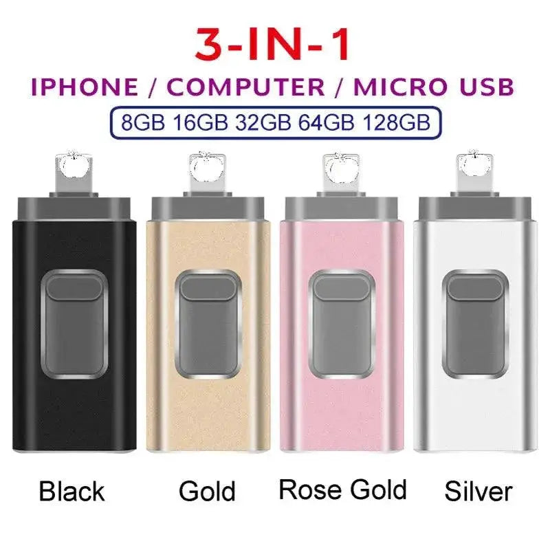 Iphone USB Flash Drive High Speed Storage Secure Management