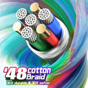Fast Chg 6ft Braided Cables