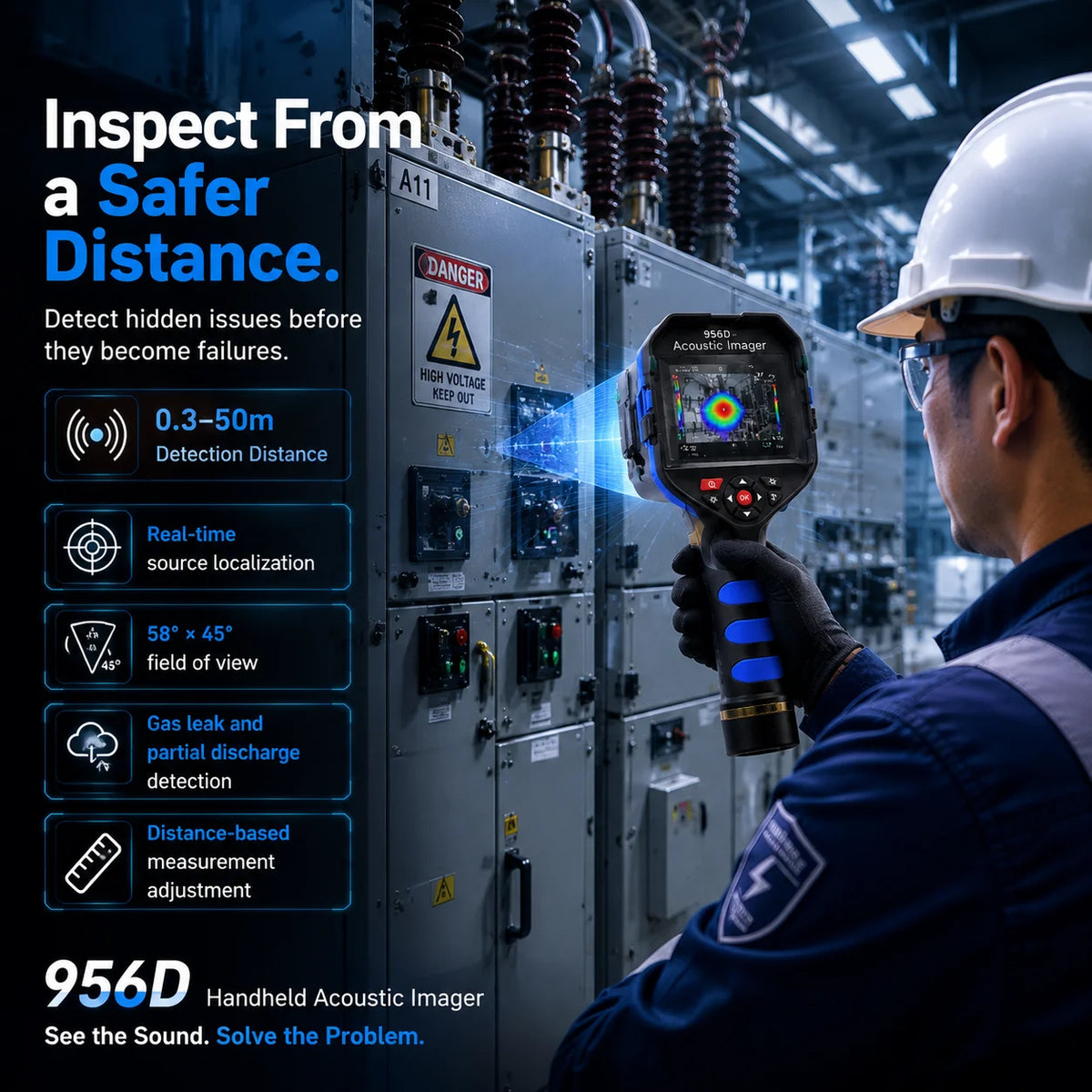 Gas Leak Detector Acoustic Camera Industrial Sound MEMS Partial — product view 6