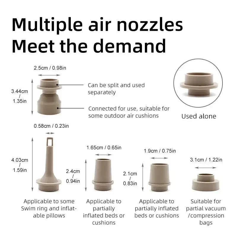 Portable Wireless Electric Air Pump Inflator Deflator Pumps - OurLum.com