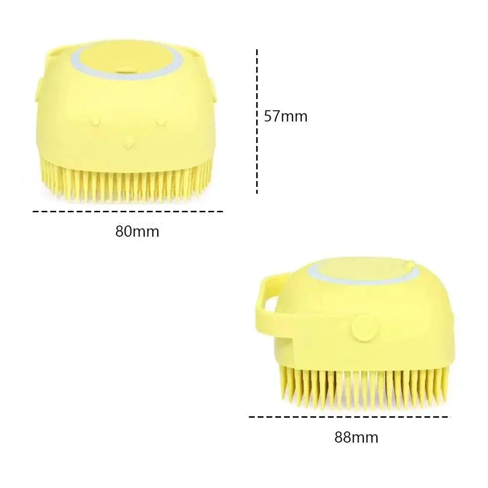 Pet Massage Grooming Brush For Relaxing Bath Time Experience