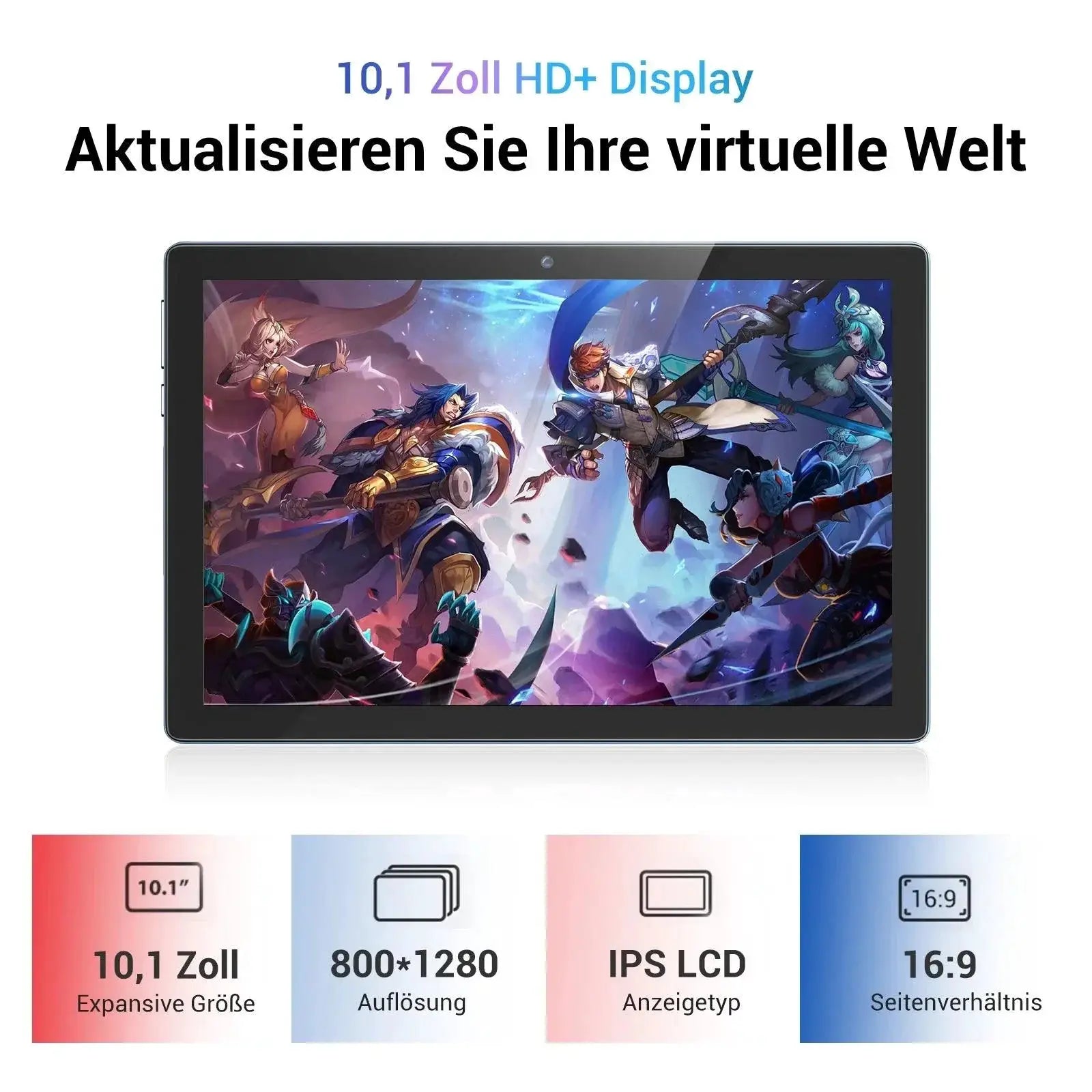 10 Inch Android Tablet 4GB RAM 64GB Storage Model Pro