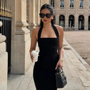 Flattering Halter Maxi Dress for Prom