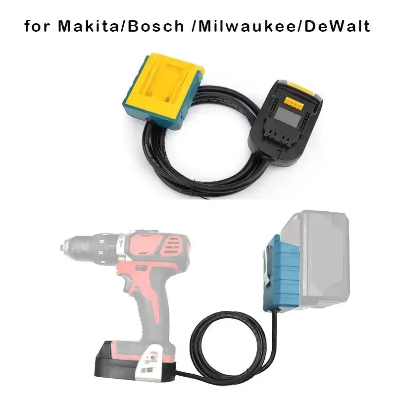 18V Battery Extension Cord For Makita Bosch Milwaukee DeWalt