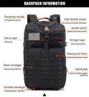 50L/35L/25L Tactical Backpack Men's Travel Large Capacity Rucksacks
