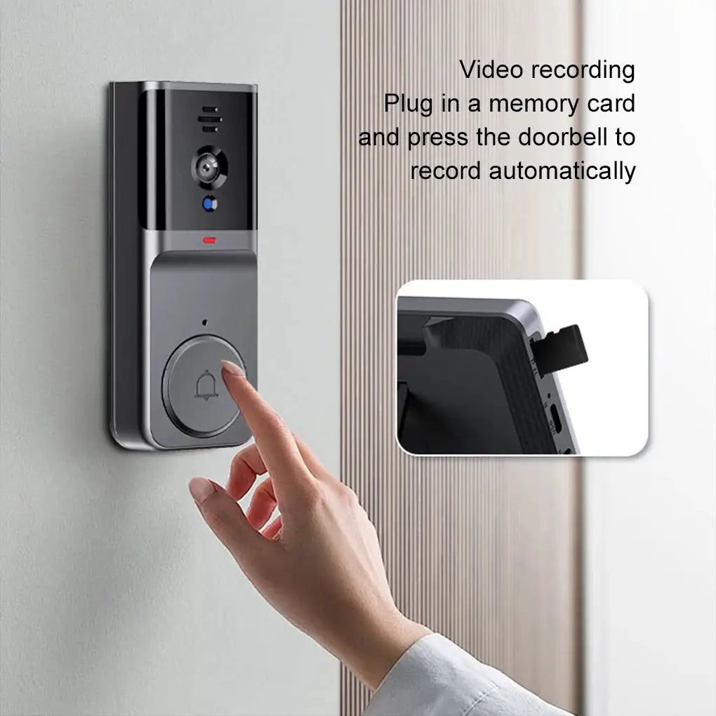 M16A Wireless Video Doorbell 4.3inch Waterproof 1080P 2.4G Video Camera IPS Screen Infrared Night Vision Doorbell