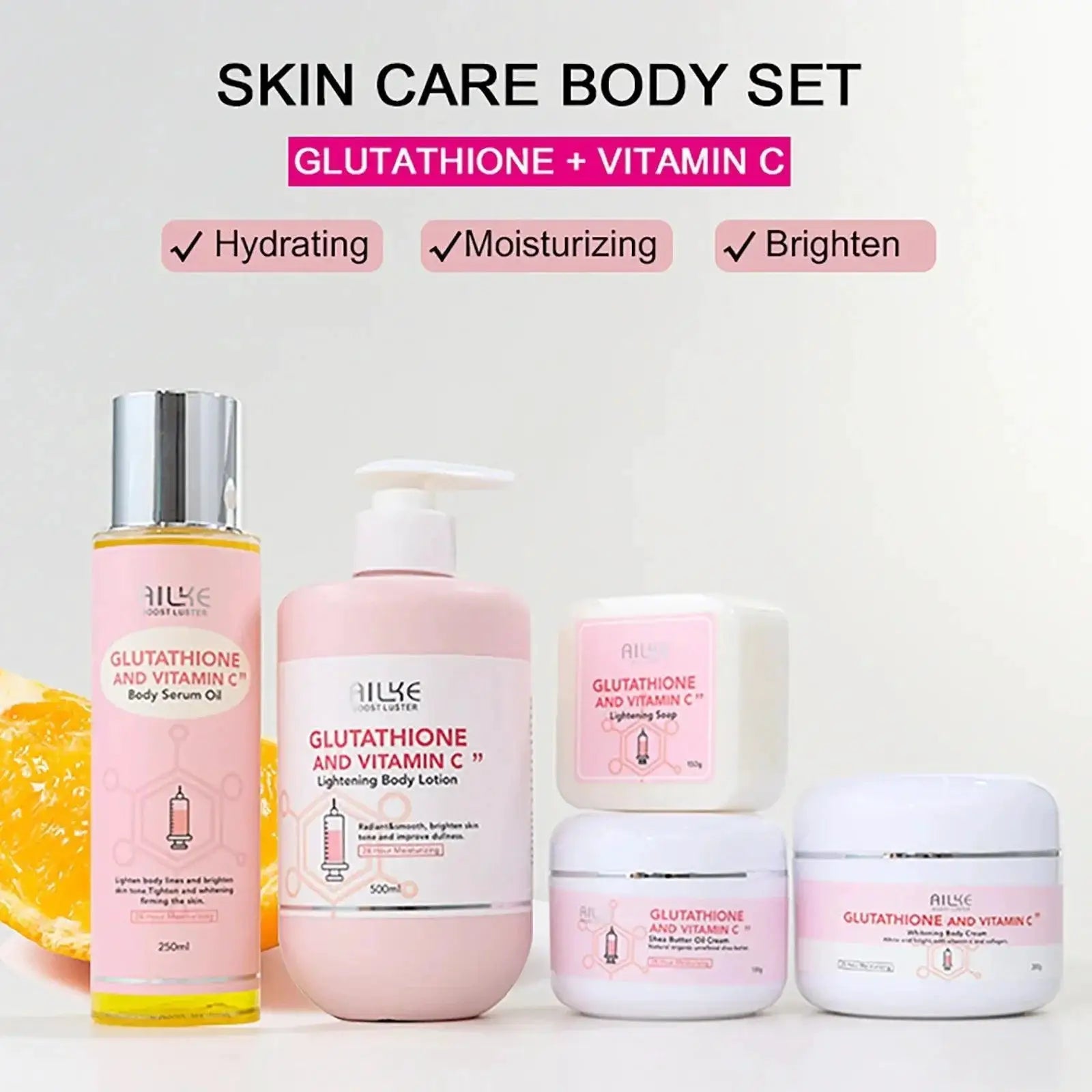 Anti Wrinkle Radiant Glow Set With Vitamin C And Shea Butter