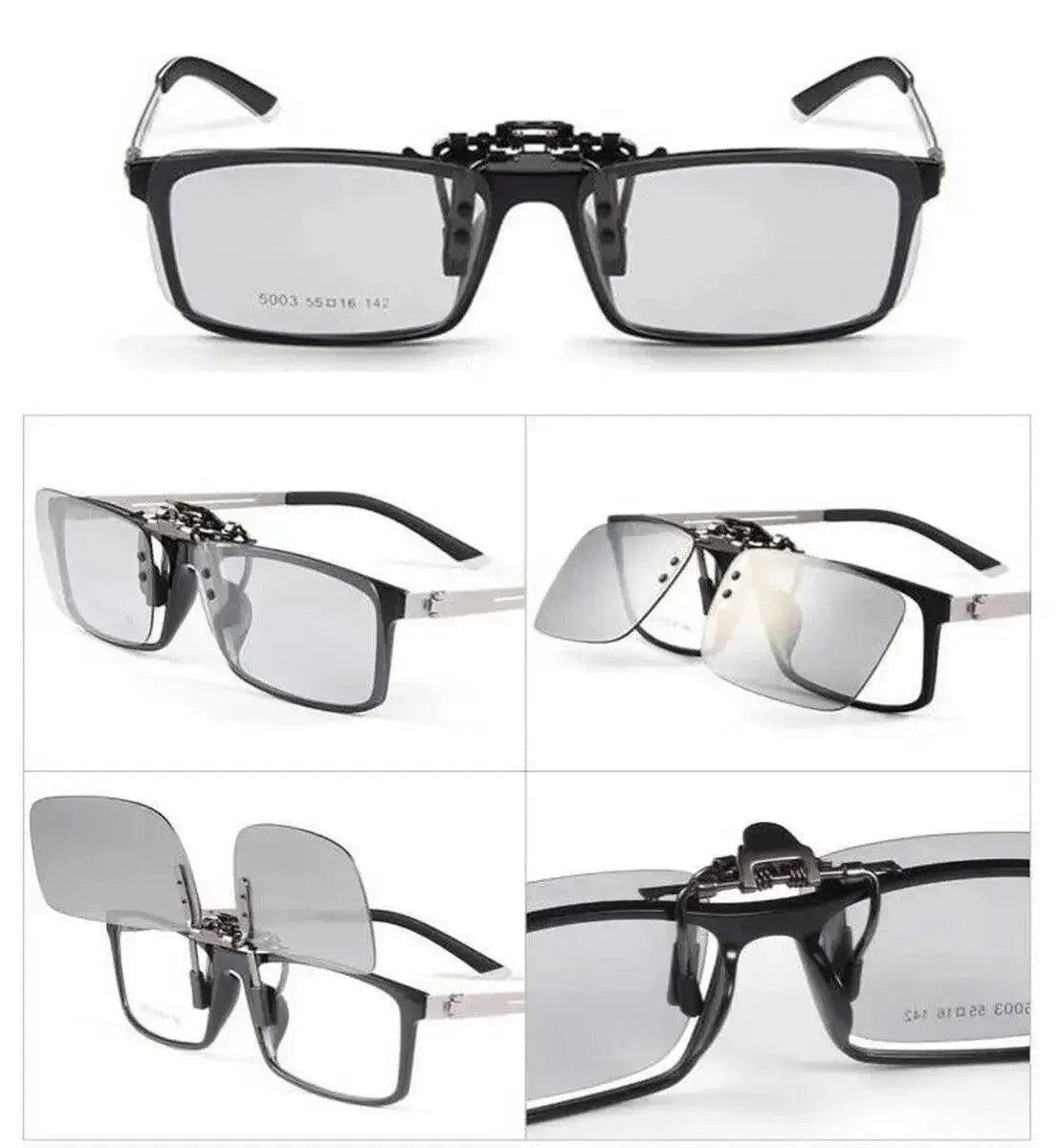 Photochromic Polarized Clip On Sunglasses For Men Stylish