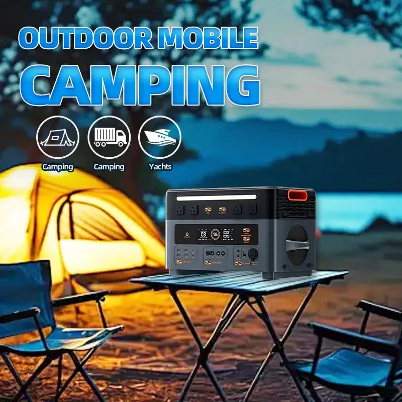 OSCAL PowerMax 2400SE 2400W Power Bank Station, 1872Wh LiFePO4 Battery, 1.5 Charging Time, 100W USB-C PD Output, 2400W (4800W Peak) Solar Generator, Fastest Charging, Perfect for Home Emergency, Holiday Gift
