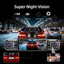 BCUOZ Dashcam, Front + Built-in Rear Left and Right