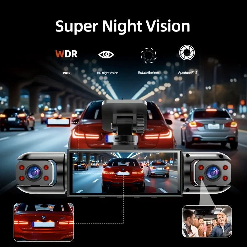 BCUOZ ° Dashcam, Front + Built-in Rear Left and Right — product view 4