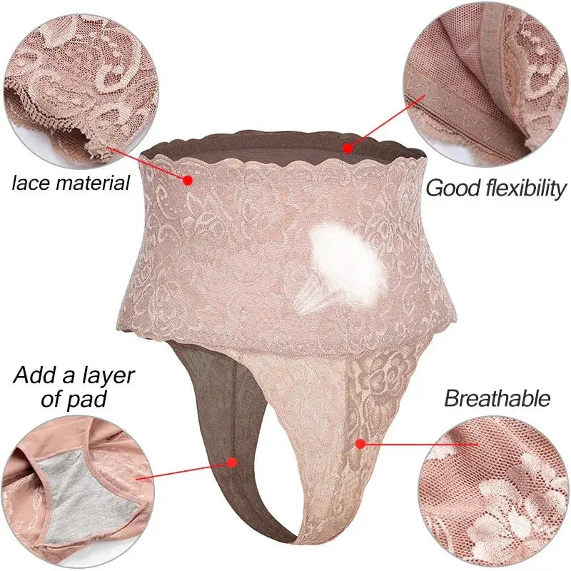 High Waist Tummy Control Shapewear Thong for Slimming Women