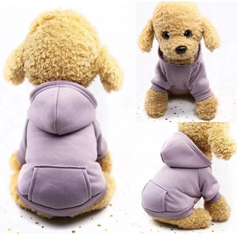 Warm Dog Coat Hoodies For Small Dogs Stylish Pet Clothes