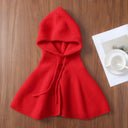 Knitted Shoulder Cape Balaclava Hat