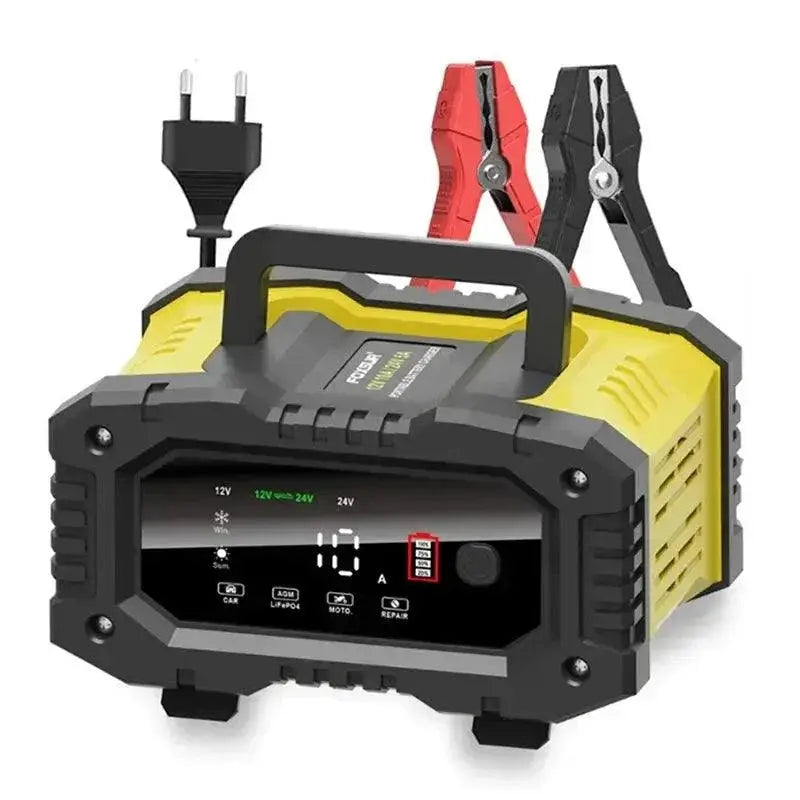 Car Motorcycle Battery Charger Lithium AGM Lead Acid LiFePO4