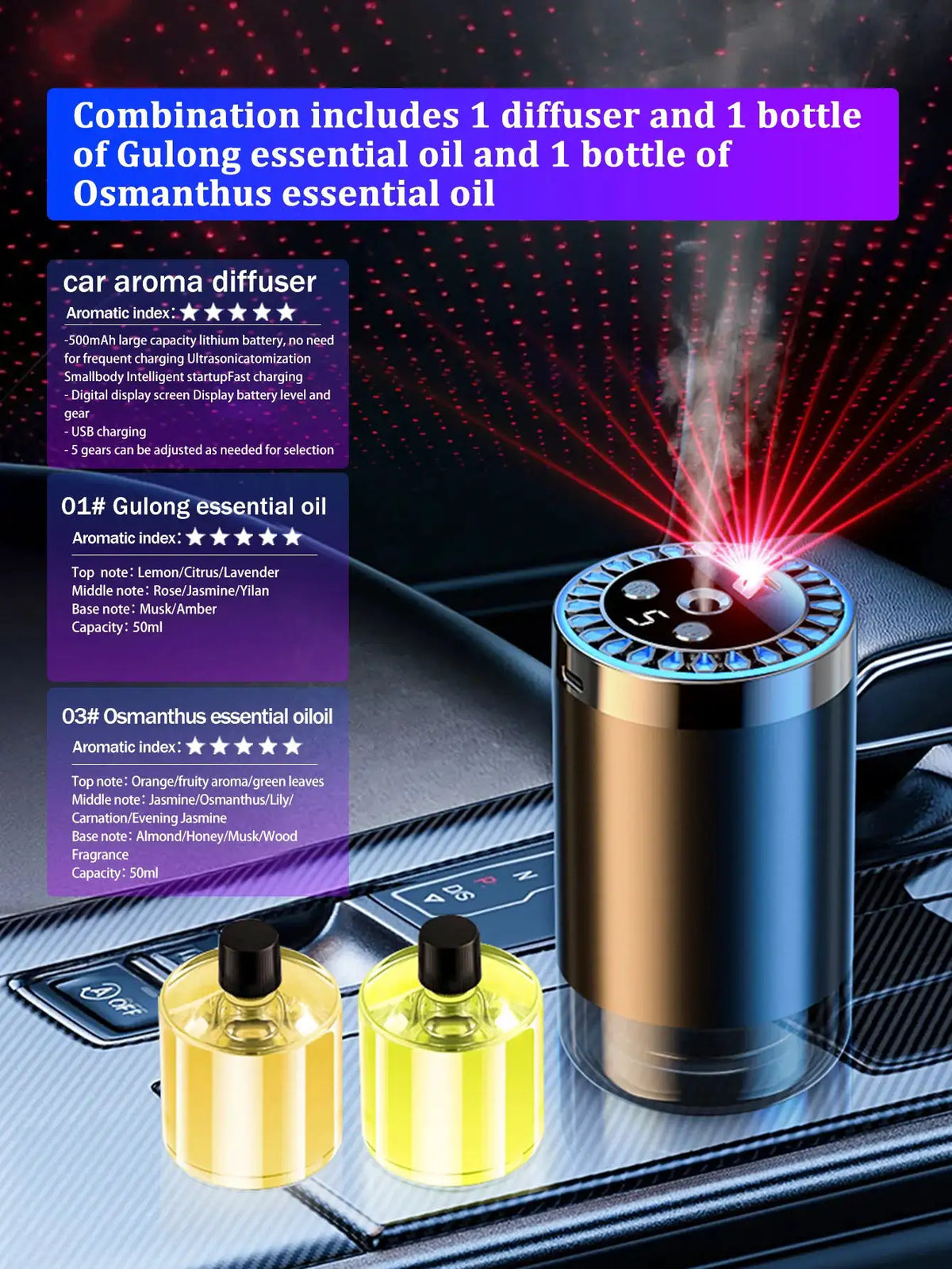 Rechargeable Aromatherapy Diffuser — product view 9