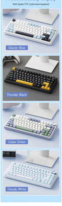 AULA F75 Wireless Mechanical Keyboard Gamer Customized Hot-Swap 75% Layout
