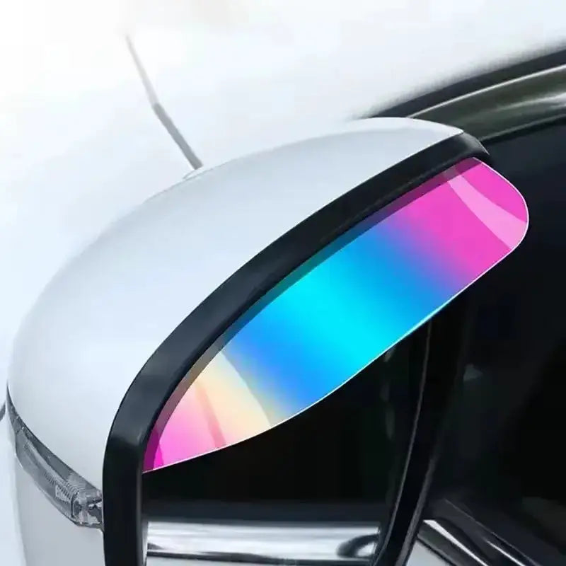 2Pcs Carbon Fiber Car Rearview Mirror Rain Shield Eyebrow Flexible Car Rearview Mirror Rain Shield Protector Eyebrow Rain Cover