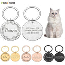 Personalized Engraved Pet ID Tags for Dogs and Cats Stylish Reflective