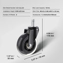 Smooth Gliding Office Chair Wheels