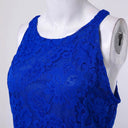 Sleeveless Lace Cutout Midi Dress