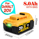 Original DCB200 20V 8000mAh Lithium Battery For Power Tools