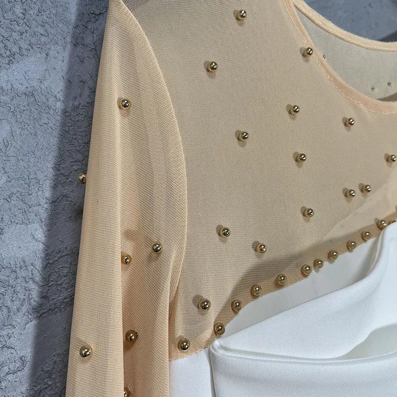 Elegant African Peplum Midi Dress For Special Occasions