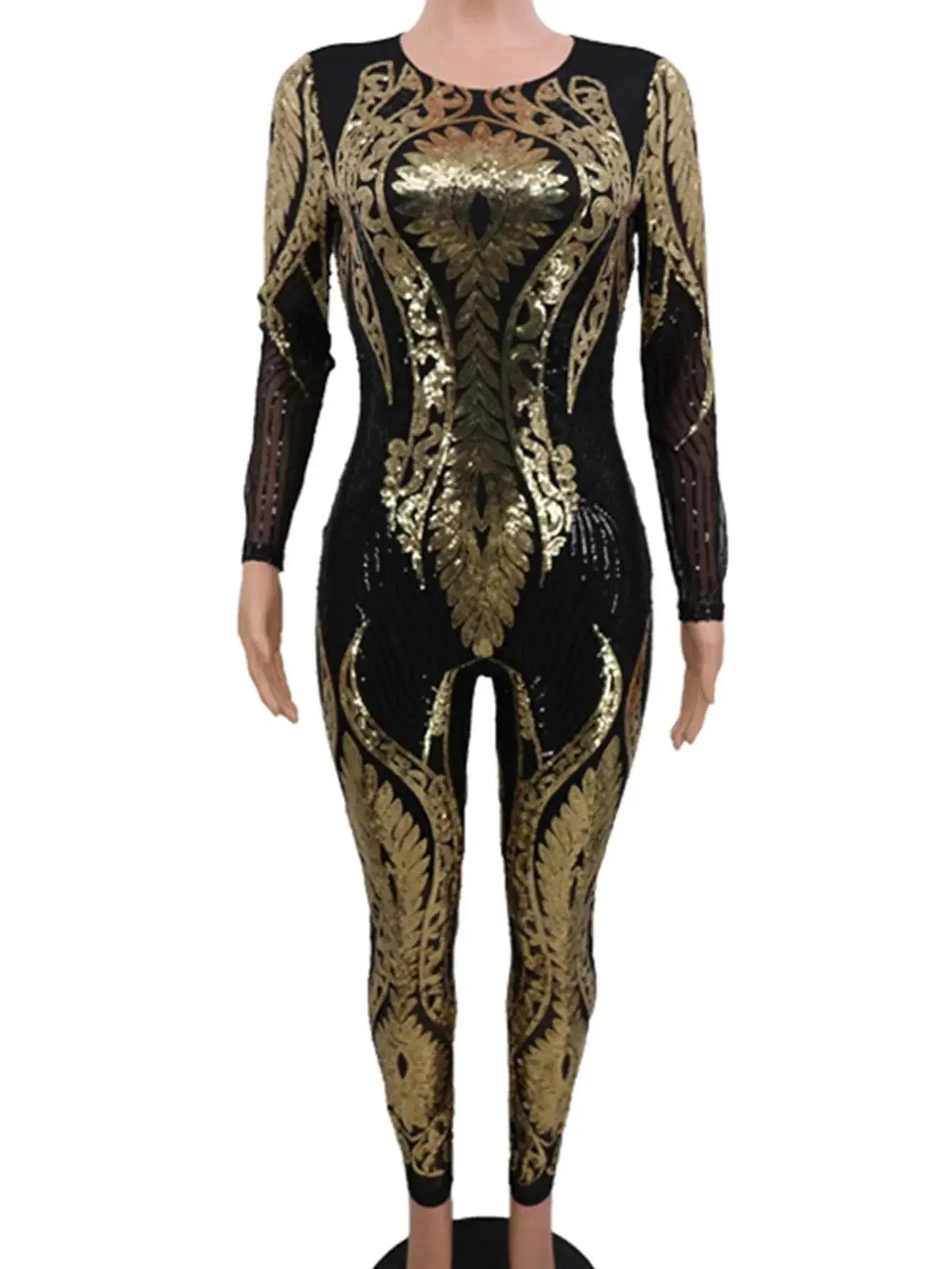 Sparkling Sequin Nightlife Glamour Jumpsuit Shimmering