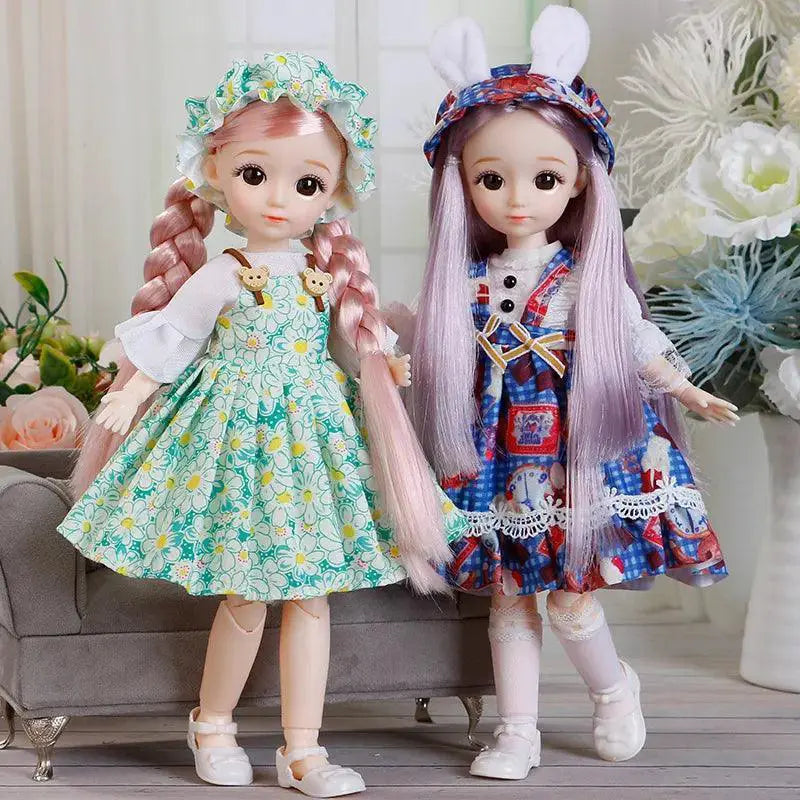 Customizable BJD Doll Dress Up Toy With 3D Eyes Interactive