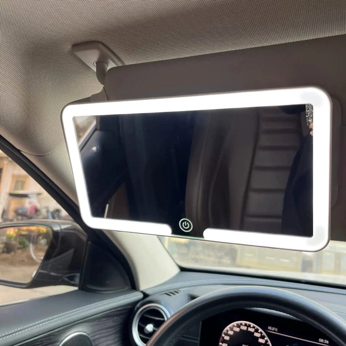 Car Sun Visor Mirror - Hd Led Touch Control