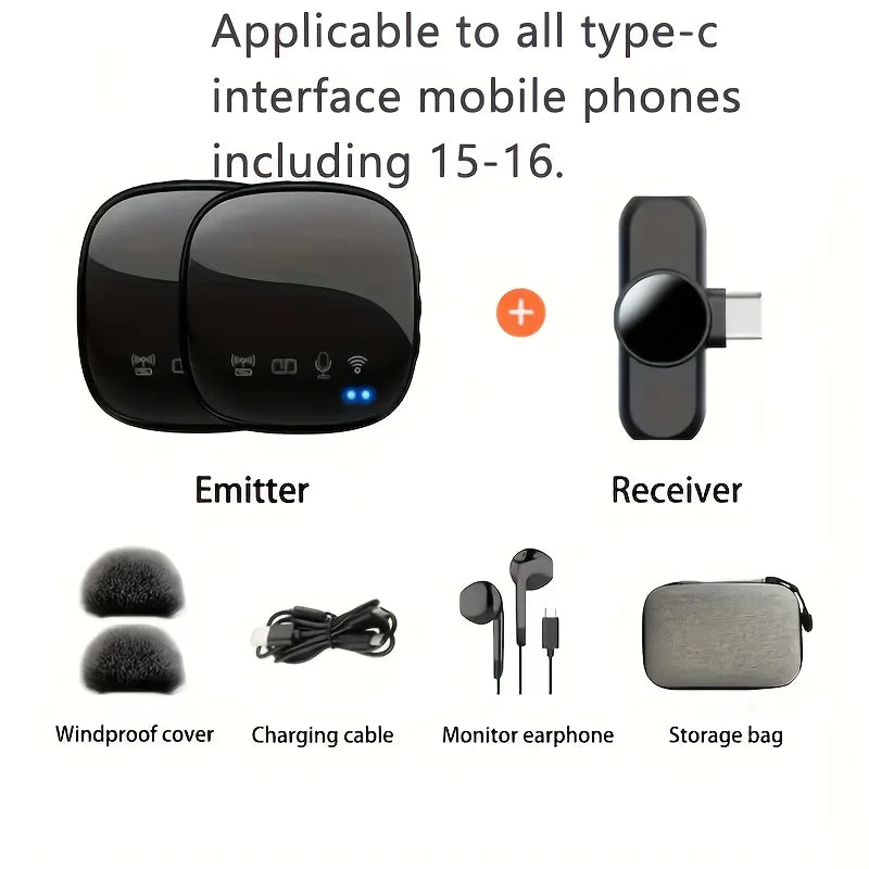 Unique Portable Microphone Wireless Lavalier