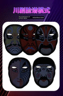 Bluetooth Led Mask Luminous Sichuan Opera Face Changing Mask