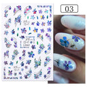 Succulent Blossom Nail Art Decals Blooming 3D Beauty Kit