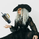 Meoky 40oz Tumbler Handle Straw Stainless Steel Cup Gift