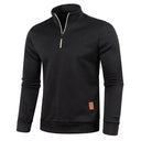 Spring Thicker Men's Half Zip Pullover Hoodie Sweatshirt