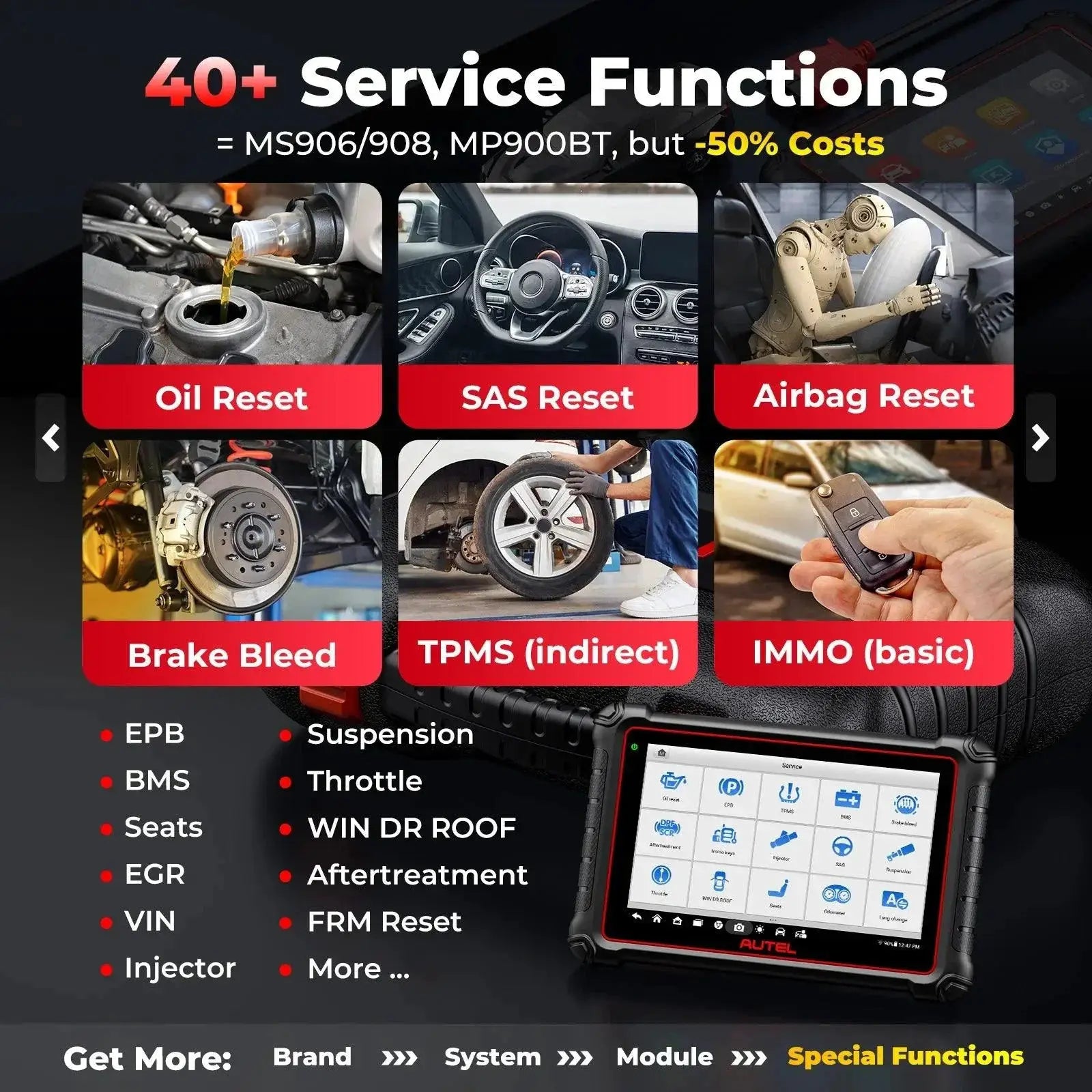 Autel MaxiCOM MK900 OBD2 Scanner For Vehicle Diagnostics