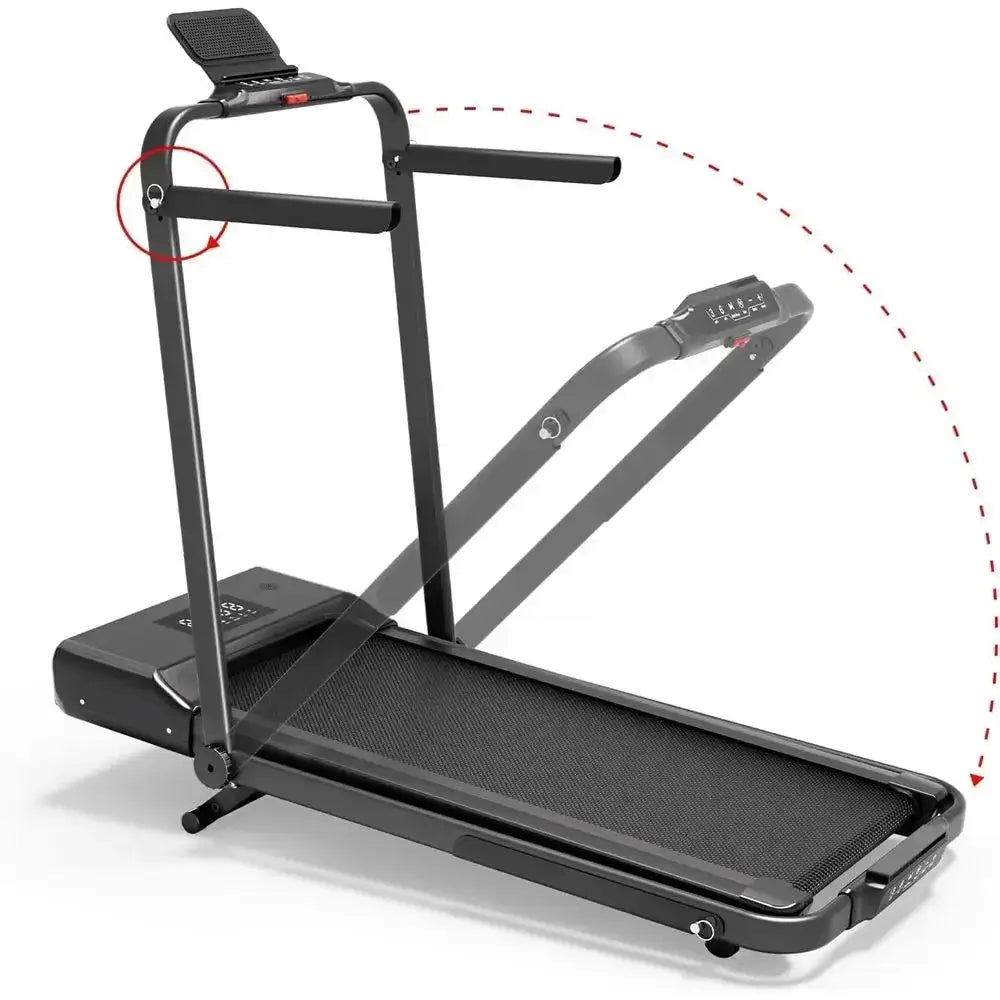 Under Desk Walking Pad Treadmill with Manual Incline, 0.6-7.5 MPH, 300 lb Capacity, App & Remote Control