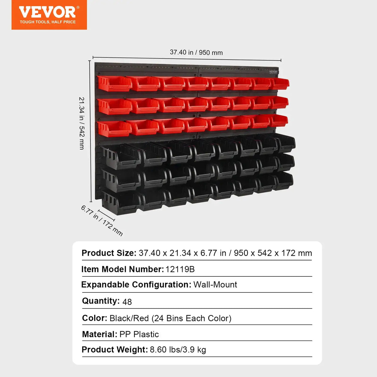 Wall Mounted Storage Bins For Home Organization — product image 7
