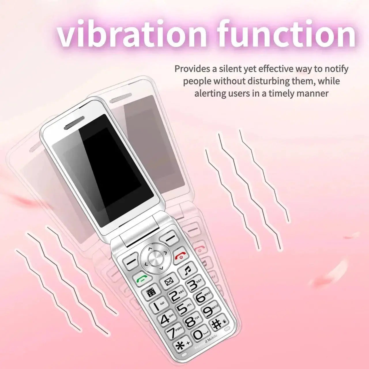 Mafam Women Flip Phone With Handwriting Touch Display
