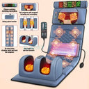 From USA Electric Massage Mattress Vibrating Heating Infrared Massager Cushion For Neck Back Foot Full Body Pain Stress Relief