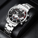 Classic Men Watch - Durable Stainless Steel Band