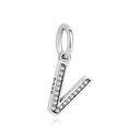 Sterling Silver Charm A-z Letters