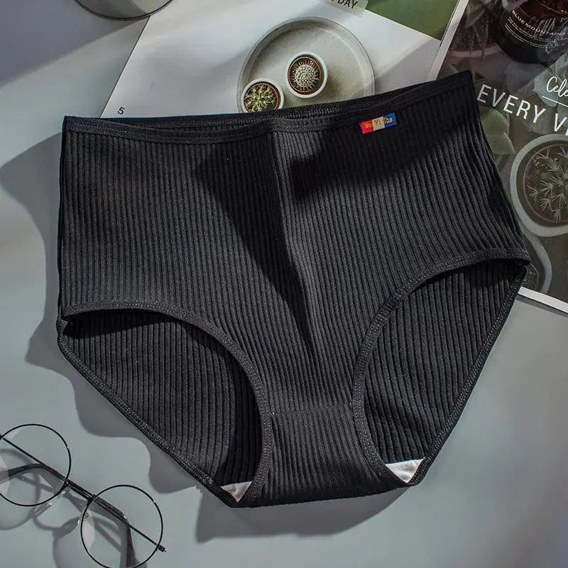 Cotton Panties Elegant High Waist Underwear for Women