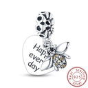 Charm Sterling Silver Luminous Firefly