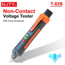 T02A T02B AC 12-1000V Non-Contact Voltage Tester Pen Electric Live Neutral Wire Detector Breakpoint Finder LED Light Voltmeter