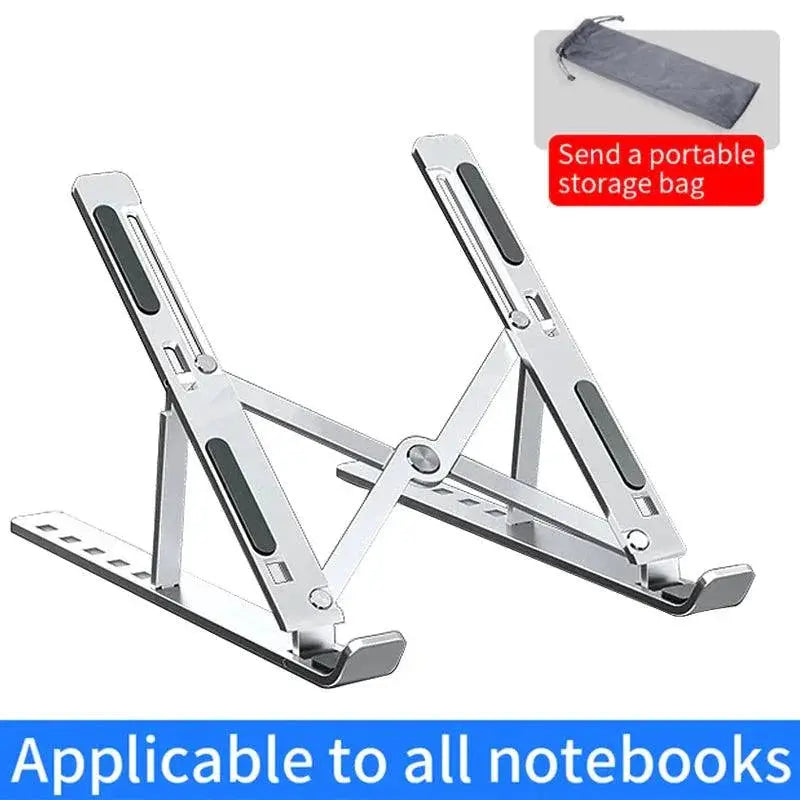 Aluminum Alloy Laptop Holder Stand Adjustable Foldable