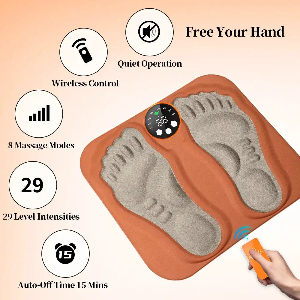Foot Massager Pad Muscle Stimulator Electric Foot Sole Massage Promote Blood Circulation Relax Feet Devices Machine Healthy Care